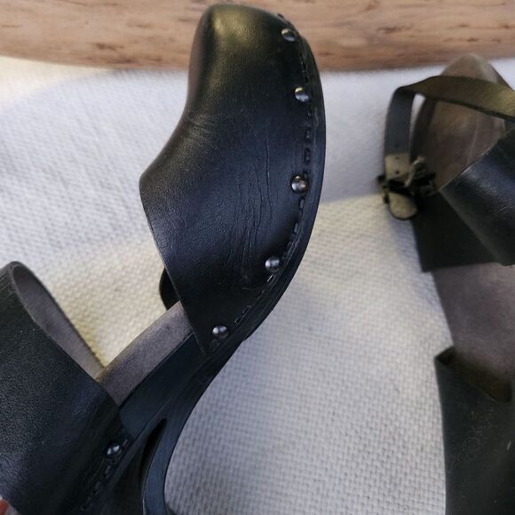 Dansko Thea black leather studded clog mary janes 42 - Picture 4 of 9